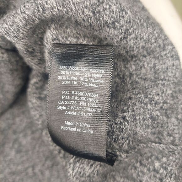 Babaton Aritzia Wool Linen Blend Black Gray V-Neck Pullover Top Women's Sz S/M - Picture 12 of 12